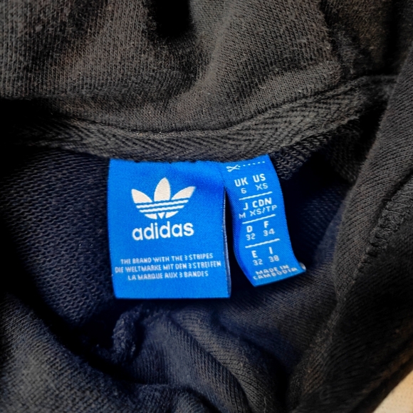 Adidas Originals Black Logo Hoodie Size S - Picture 2 of 2